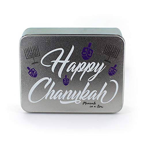 Magnetic Hanukkah Travel Menorah with Colored Candles for Chanukah