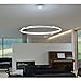 LightInTheBox LED Pendant Light Modern Design Living Ring Home Ceiling Light Fixture Flush Mount Pendant Light Chandeliers Lighting Voltage 110-120V for Living Room Bedroom Hotel Office