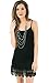 Monoreno Kizzy Shirt Extender Dress Tunic With Crochet Hemline In Black