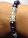 Guardian Lapis Lazuli, Amethyst, Obsidian, & Crystal Quartz Beaded Stretch Bracelet
