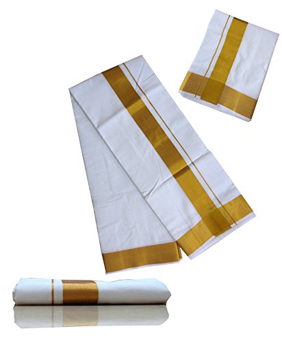 White Cotton Dhoti For Men (Size: 2 meters,pack of 1)