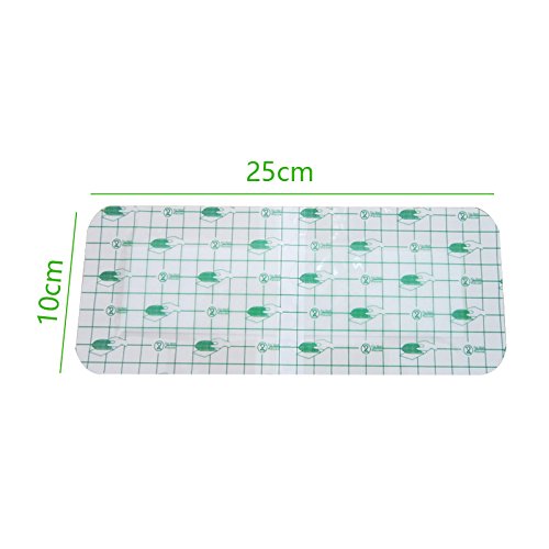 zinnor 10Pcs Film Dressing, Adhesive Wound Dressing，Waterproof Bath Posts, Self-Paste,3.9 x 9.8\'\'(10 cm x 25 cm)