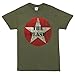The Clash Stencil Star Logo Adult T-shirt - Military Green (X-Large)