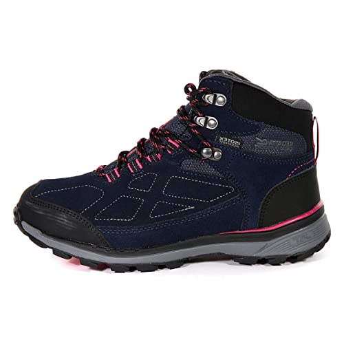 Regatta Chaussures Techniques Basses - Samaris Suede, Hiking Boot Femme Bleu et Rose Bleu et Rose 37 EU