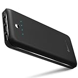 Portable Charger Gatcepot G24 External Battery Pack 24000mAh Power Bank 3-Port 5.8A Output (Dual Input 5A,Micro and USB C) For iPhone iPad Samsung Galaxy Smartphones Tablet and More-Black