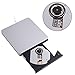 External DVD/CD-RW Drive ,SZYIKUER USB 3.0 Portable External DVD/CD-RW Burner&Drive&Write With Built-in USB Cable For Apple Macbook, Macbook Pro, Macbook Air And Other Desktop & Laptop-Silver
