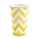Chevron Yellow and Gray - Party Tableware Plates, Cups, Napkins - Bundle for 32