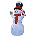SEASONBLOW 10 Ft Inflatable Christmas Snowman with Candy Decoration for Yard Lawn Garden Home Party Indoor Outdoor