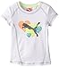PUMA Little Girls' Multi Stripe Cat Tee