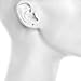 Lux Accessories Goldtone Plated CZ Stud Earrings with Silvertone base & Highest Grade AAA CZ Stone