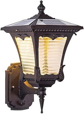 GH-YS Aplique de Pared Solar para Exteriores LED Luz Solar Antigua