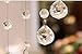 Woaills 1Set Luxury Crystal Glass and Stainless Steel Wire Beads Door String Tassel Curtain Wedding Divider Panel Room Home Decor 1 M (Clear)