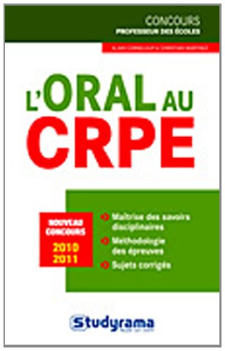 L' oral au CRPE