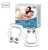 Belesion Clipple Snoring Solution Silicone Magnetic Anti Snore Mini Comfortable Sleep Sleeping Aid (2 Pack)