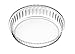 Simax Glass Pie Pan for Baking: Deep Round Pie Plate Dish Great For Apple, Pumpkin, Holiday Pies, etc. - Fluted Pie Holder - Oven Safe Tray - Borosilicate Glass Cake Tin - 10.25 Inch Large Diameter