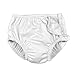 i Play. Baby Ultimate Reusable Snap Swim Diaper, New White, 6-12 Months