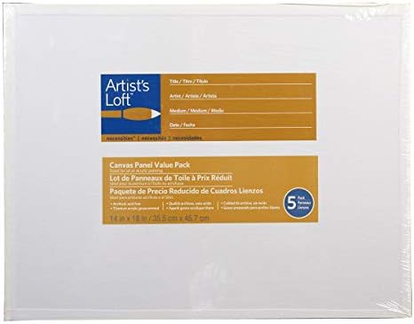 5 Count 14 x 18 Canvas Panels by Artist's Loft