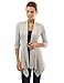PattyBoutik Women's Ribbed Cascading Open Cardigan