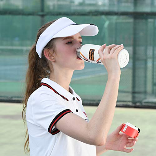 FEIJIAN Thermos Insulated Water Bottle Sport Water Bottle, 17 oz (500 ml)