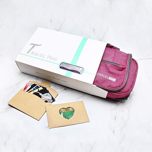 Hanging Travel Toiletry Bag Makeup Organizers Waterproof Cosmetic Bag Bathroom Shower Storage Bag Dop Kit for Men Women (Rose Red) 5 Hanging Travel Toiletry Bag Makeup Organizers Waterproof Cosmetic Bag Bathroom Shower Storage Bag Dop Kit for Men Women (Rose Red)