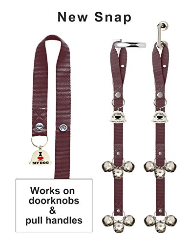 Caldwell's Pet Supply Co. Potty Bells Housetraining Dog Doorbells for Dog Training and Housebreaking Your Doggy. 1.4 Inch Dog Bell with Doggie Doorbell and Potty Training for Puppies (Brown) - Thumbnail 2