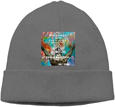 G-dragon Finally Lyric Cuffless Beanie Hats Knit Skull Caps Winter Beanies Watch Cap For Men Women