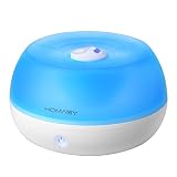 Homasy 800ml Ultrasonic Cool Mist Humidifier, One Touch Button Control, Auto Shut off Function for Office Home Bedroom Yoga Spa
