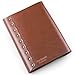 Ancicraft Leather Journal Lined for Men Women Vintage Clasp Lock A5 Refillable 6-Ring Binder Thick Craft Paper (Red Brown with Clasp A5)