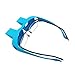 ANRRI Bed Prism Glasses Lazy Spectacles Horizontal Glasses Lie Down for Reading/Watching TV, Myopia usable,Blue