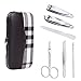 edealing 1 Set Gorgeous Men Manicure Grooming Set Kit Nail Clipper Leather Case Great Gift