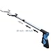 EJG Adjustable Length 30-44 inch Grip'n Grab Reach Tool Maximum 3LB Carrying Capacity Trash Grabber Pick-Up Grabber Garbage Picker (Blue)