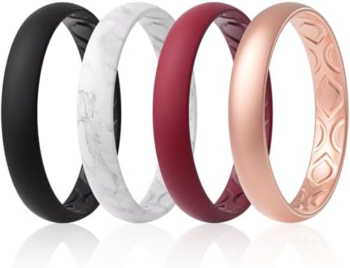Couple Rings Rubber Wedding Rings Amazon Thin Red Line Silicone Ring For  Men ROQ Silicone Wedding Rings