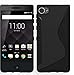 BlackBerry Motion Case,Yiakeng Dual Layer Shockproof Wallet Armor Soft Glitter Silicone Crystal Phone Cases Full Cover for BlackBerry Motion(Krypton) (Black)