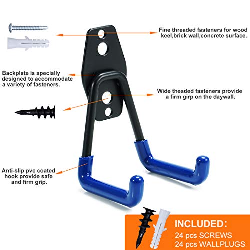 Garage Hooks,INFANZIA Steel Heavy Duty Garage Storage Hooks for