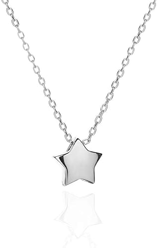 Amazon 五芒星の形かわいいペンダント 3色選択可能 シルバー925 人気 女性 アクセサリー ネックレス レディース 結婚式 パーティ おしゃれ アクセサリー彼女レディース メンズ クリスマス ギフト 素敵なギフトボックス付き A ネックレス 通販