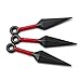 DAZCOS Plastic Kunai Knife Shuriken Throwing Weapon Cosplay Props (Length 5 inches) Black