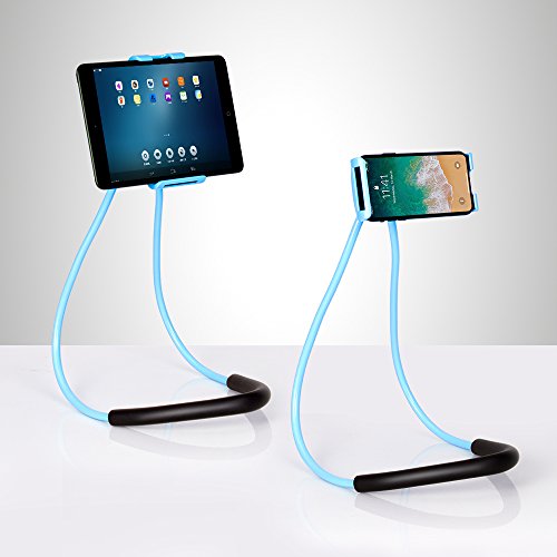 Lazy cell phone holder stand 360 rotating hanging on ne…