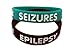 Child Epilepsy and Seizures Silicone Medical Bands - 2 Pc Set