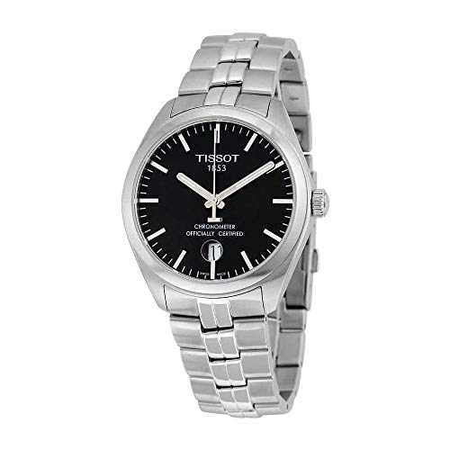 Tissot PR 100 COSC Black Dial Stainless Steel Mens Watch T1014511105100