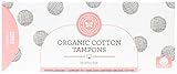 Honest Organic Cotton Tampons with No Applicator, Super, 20 Count