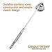 Candle Snuffer / Wick Snuffer - With 9” Long Handle to Safely Extinguish Wicks and Prevent A Spray of Wax or Burns – In Durable Stainless Steel - by Candle Theory
