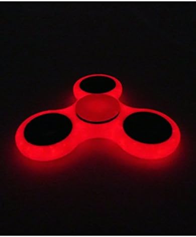 Fidget Freedom - Glow In The Dark Fidget Spinner. Elite EDC Tri-Spinner Toy. Premium Quality.Quiet Spin.Relieves Stress, Anxiety, Boredom, ADHD, Autism in Children, Kids, Teens & Adults - Orange