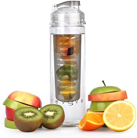 Infuser Water Bottle - Premium Quality - For Detox and Infused Hydration - 23.6 Oz, BPA Free, Tritan Plastic, Fruit Infusion (Black)