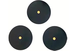 VisnzvLux 3 Pieces Single Yellow Dot Squash Ball Custom Logo Professional high Elasticity Resistant to Play for Training and Practice
