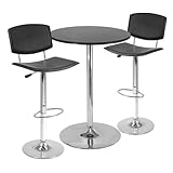 Winsome Spectrum 3-Piece Pub Table Set, 28-Inch