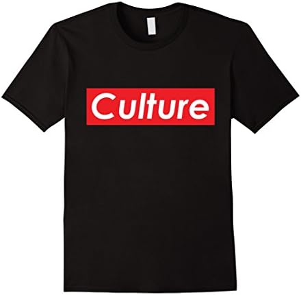 Men's Culture Red Box White Logo T-Shirt - The Culture Is THICK XL Black
