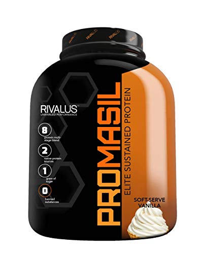 Rivalus Clean Gainer - Smooth Vanilla 5lb   - Delicious Lean Mass Gainer with Premium Dairy Proteins, Complex Carbohydrates, and Quality Lipids, No Banned Substances, Made in USA
