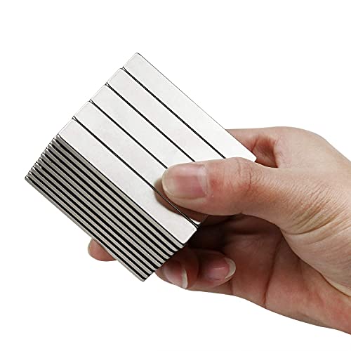 Strong Neodymium Bar (50 Pack) 2X Stronger, 2X Thicker