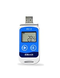 Elitech RC 5   Grabador de datos de temperatura (pantalla LCD, USB, 32000 puntos)