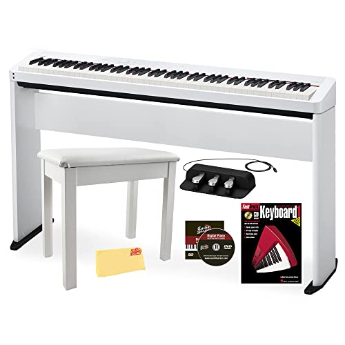 Casio Privia PXS1100 Digital Piano Bundle with Casio CS68 Furniture Stand, SP34 Three Pedal